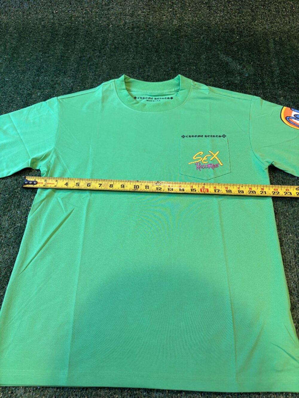 Chrome Hearts Green Pocket Tee Size - Picture 6 of 7